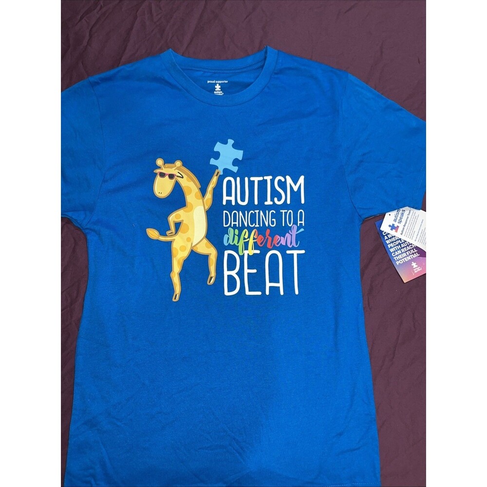 Small  Blue Autism Dancing To A Different Beat T-Shirt